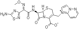 头孢唑兰分子结构 (CAS 113359-04-9)