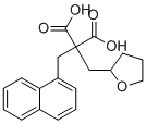 1-(四氢-2-呋喃基)-3-(1-萘基)丙烷-2,2-二甲酸分子结构 (CAS 113527-39-2)