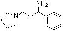 1-苯基-3-吡咯烷基-1-氨基丙烷分子结构 (CAS 113640-37-2)