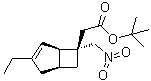 (1R,5S,6S)-3-Ethyl-6-(nitromethyl)bicyclo[3.2.0]hept-3-ene-6-acetic acid 1,1-dimethylethyl ester molecular structure (CAS 1138246-18-0)