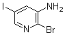 2-Bromo-5-iodo-3-pyridinamine molecular structure (CAS 1138444-06-0)