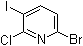 结构式 CAS# 1138444-17-3, 6-溴-2-氯-3-碘吡啶