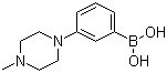 3-(4-甲基哌嗪-1-基)苯硼酸分子结构 (CAS 1139717-76-2)