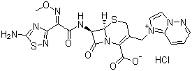 Cefozopran hydrochloride molecular structure (CAS 113981-44-5)