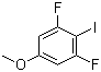 1,3-Difluoro-2-iodo-5-methoxybenzene molecular structure (CAS 1140622-69-0)