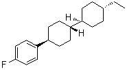 1-[(反式,反式)-4'-乙基[1,1'-联环己烷]-4-基]-4-氟苯分子结构 (CAS 114175-93-8)