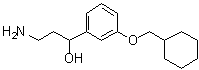 alpha-(2-Aminoethyl)-3-(cyclohexylmethoxy)benzenemethanol molecular structure (CAS 1141776-83-1)
