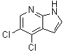 4,5-二氯-1H-吡咯并[2,3-b]吡啶分子结构 (CAS 1142192-58-2)