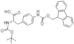 N-[(1,1-Dimethylethoxy)carbonyl]-4-[[(9H-fluoren-9-ylmethoxy)carbonyl]amino]-L-phenylalanine molecular structure (CAS 114346-31-5)