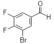 3-溴-4,5-二氟苯甲醛分子结构 (CAS 1143502-70-8)