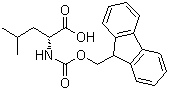 Fmoc-D-亮氨酸分子结构 (CAS 114360-54-2)
