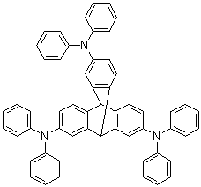 9,10-二氢-N2,N2,N6,N6,N14,N14-六苯基-9,10[1',2']-苯桥蒽-2,6,14-三胺分子结构 (CAS 1144515-97-8)