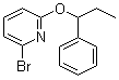 2-Bromo-6-(1-phenylpropoxy)pyridine molecular structure (CAS 1146079-97-1)
