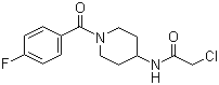 2-氯-N-[1-(4-氟苯甲酰基)-4-哌啶基]乙酰胺分子结构 (CAS 1146080-22-9)
