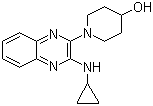 1-[3-(环丙基氨基)-2-喹喔啉基]-4-哌啶醇分子结构 (CAS 1146080-49-0)