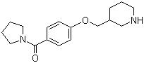 [4-(3-Piperidinylmethoxy)phenyl]-1-pyrrolidinylmethanone molecular structure (CAS 1146080-82-1)