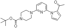 4-[6-(2-乙酰基-1H-吡咯-1-基)-2-吡啶基]-1-哌嗪羧酸叔丁酯分子结构 (CAS 1146080-83-2)