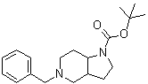Octahydro-5-(phenylmethyl)-1H-pyrrolo[3,2-c]pyridine-1-carboxylic acid 1,1-dimethylethyl ester molecular structure (CAS 1147421-99-5)