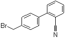 2-氰基-4'-溴甲基联苯分子结构 (CAS 114772-54-2)