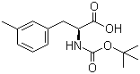 Boc-L-3-甲基苯丙氨酸分子结构 (CAS 114873-06-2)