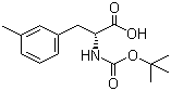 Boc-D-3-甲基苯丙氨酸分子结构 (CAS 114873-14-2)
