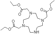1,4,7-三乙氧羰基甲基-1,4,7,10-四氮杂环十二烷分子结构 (CAS 114873-52-8)