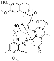 structure of CAS# 114899-77-3, Trabectedin;Ecteinascidin; Ecteinascidin 743; Ecteinascidine 743; Et 743; NSC 648766