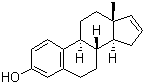 structure of CAS# 1150-90-9, Estratetraenol;Estra-1,3,5(10),16-tetraen-3-ol; 1,3,5(10),16-Estratetraen-3-ol