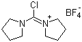 1-(氯-1-吡咯烷基亚甲基)吡咯烷四氟硼酸盐分子结构 (CAS 115007-14-2)