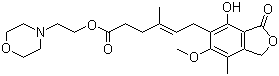 Mycophenolate mofetil molecular structure (CAS 115007-34-6)