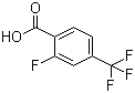 structure of CAS# 115029-24-8, 2-Fluoro-4-(trifluoromethyl)benzoic acid