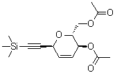 (2R,3S,6S)-3-(乙酰氧基)-3,6-二氢-6-[2-(三甲基硅烷基)乙炔基]-2H-吡喃-2-甲醇乙酸酯分子结构 (CAS 115029-76-0)
