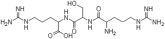 精氨酰-丝氨酰-精氨酸分子结构 (CAS 115035-42-2)