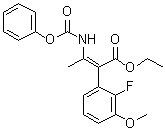 (alphaZ)-2-Fluoro-3-methoxy-alpha-[1-[(phenoxycarbonyl)amino]ethylidene]benzeneacetic acid ethyl ester molecular structure (CAS 1150560-51-2)
