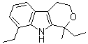 1,8-Diethyl-1,3,4,9-tetrahydro-1-methylpyrano[3,4-b]indole molecular structure (CAS 115066-03-0)