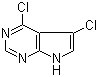 4,5-二氯-7H-吡咯并[2,3-d]嘧啶分子结构 (CAS 115093-90-8)