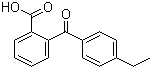 2-(4-乙基苯甲酰基)苯甲酸分子结构 (CAS 1151-14-0)