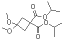 3,3-二甲氧基环丁烷-1,1-二羧酸二异丙酯分子结构 (CAS 115118-68-8)