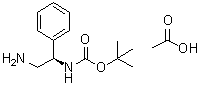 N-[(1R)-2-Amino-1-phenylethyl]carbamic acid 1,1-dimethylethyl ester acetate (1:1) molecular structure (CAS 1151564-13-4)