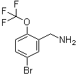 5-Bromo-2-(trifluoromethoxy)benzenemethanamine molecular structure (CAS 1152088-62-4)