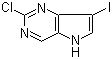 structure of CAS# 1152475-50-7, 2-Chloro-7-iodo-5H-pyrrolo[3,2-d]pyrimidine