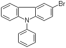 3-溴-N-苯基咔唑分子结构 (CAS 1153-85-1)