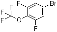 3,5-二氟-4-(三氟甲氧基)溴苯分子结构 (CAS 115467-07-7)