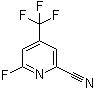 6-氟-4-(三氟甲基)-2-吡啶甲腈分子结构 (CAS 1156542-26-5)