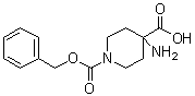 4-氨基-1,4-哌啶二甲酸 1-苄基酯分子结构 (CAS 115655-41-9)