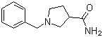 1-苄基吡咯烷-3-甲酰胺分子结构 (CAS 115687-29-1)