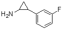 2-(3-Fluorophenyl)cyclopropanamine molecular structure (CAS 1157139-62-2)
