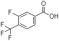 3-氟-4-(三氟甲基)苯甲酸分子结构 (CAS 115754-21-7)