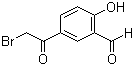 5-Bromoacetyl-2-hydroxybenzaldehyde molecular structure (CAS 115787-50-3)
