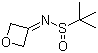 3-[(叔丁基亚磺酰基)亚氨基]氧杂环丁烷分子结构 (CAS 1158098-73-7)